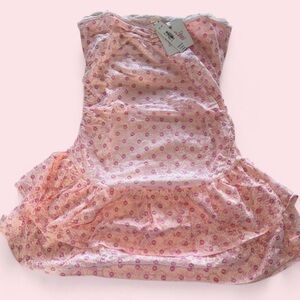 BRAND NEW LOVESHACKFANCY VPink Floral Ruffle Sundress